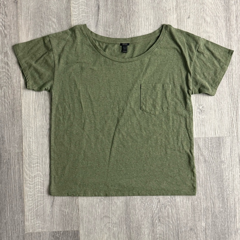 J. Crew Olive Green Short Sleeve Tee